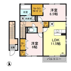 グリーン･リーフ熊倉 Ｄの物件間取画像